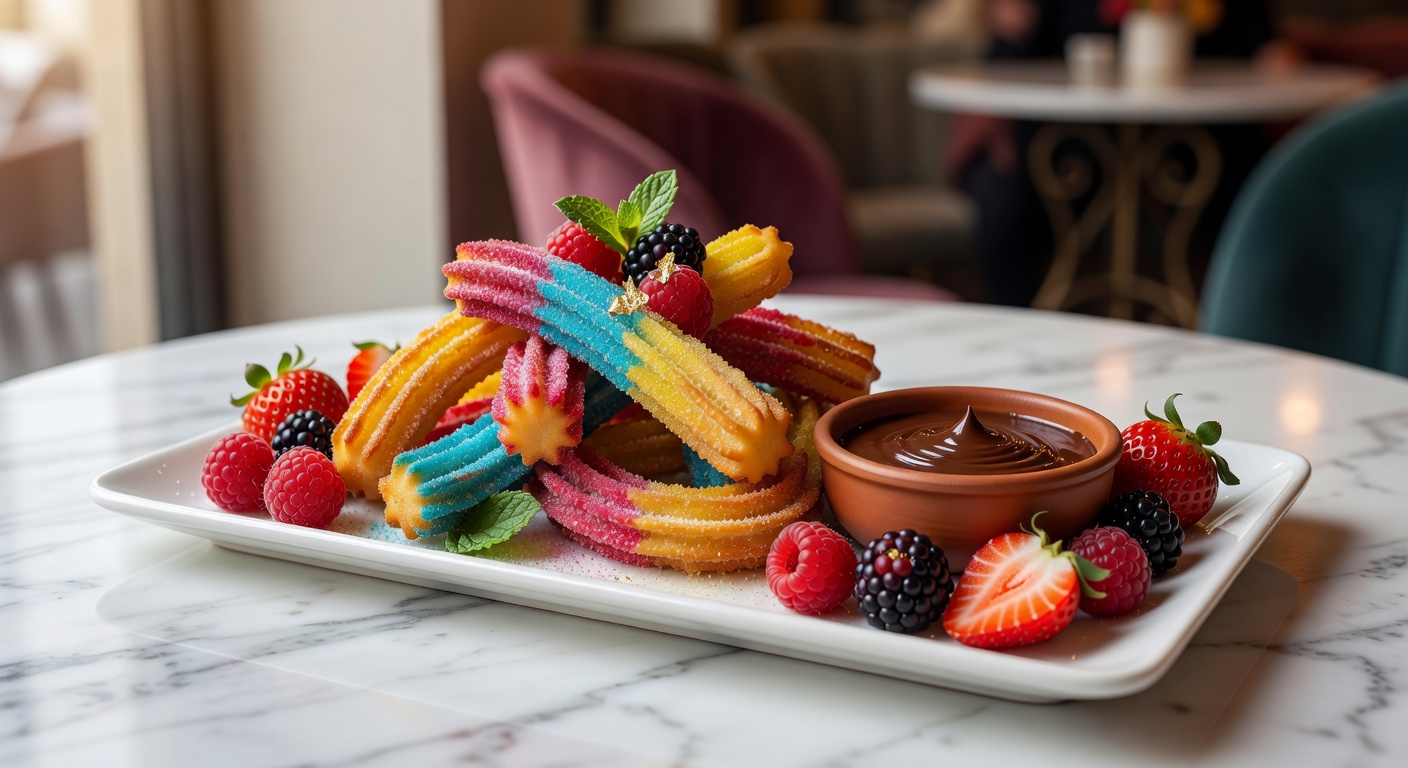 Churros con chocolate